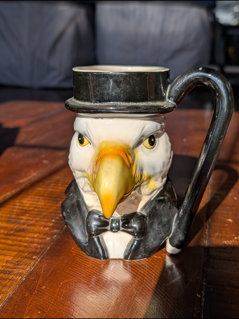 Vintage Early 80s Bald Eagle Mug by Quon-Quon Japan